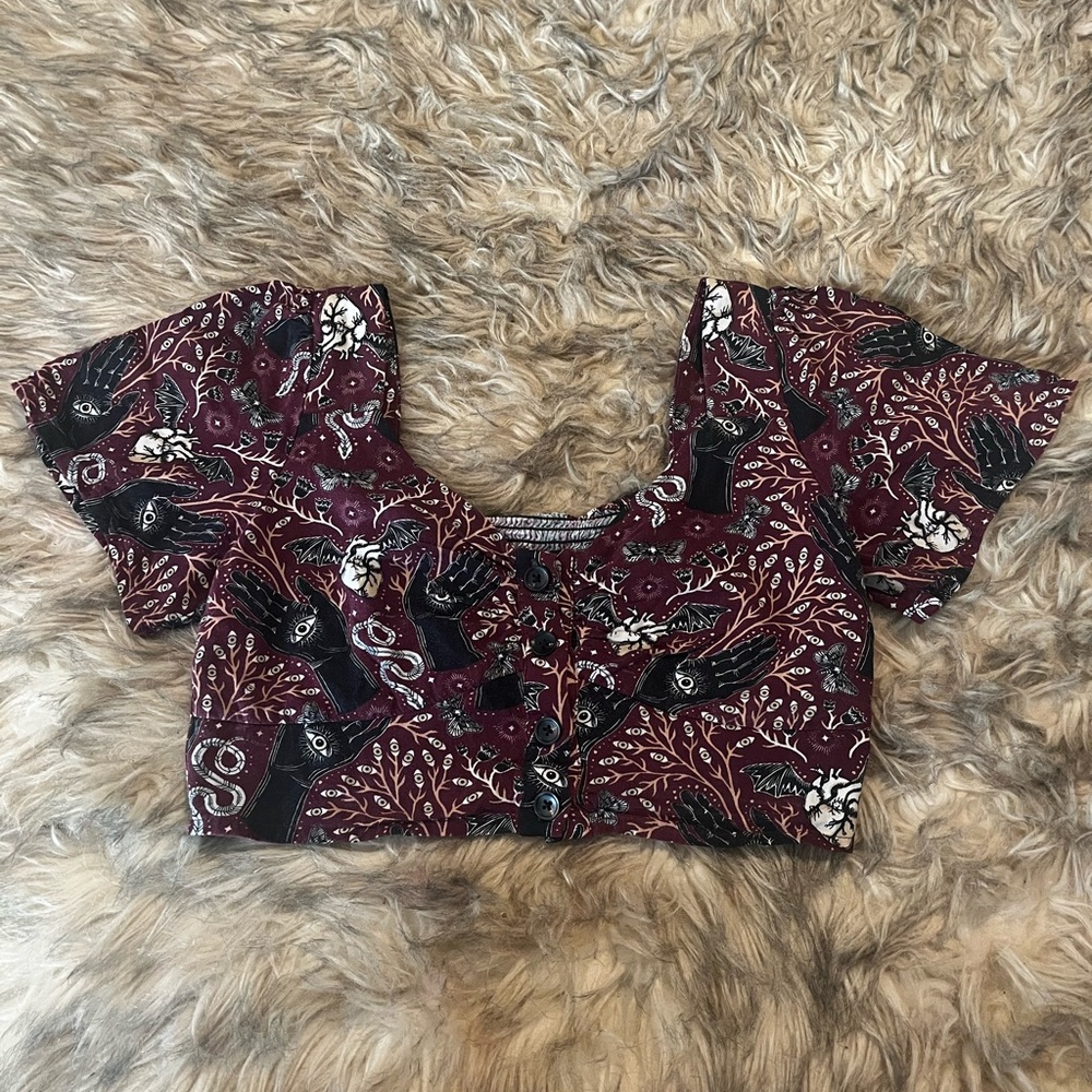 Disturbia ESOTERIC witchy crop top